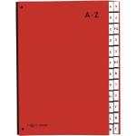 Rote PAGNA Ordnungsmappen DIN A4 aus Kunststoff 24-teilig 