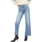 Reduzierte Blaue Paige Premium Denim Wide Leg Jeans & Relaxed Fit Jeans mit Reißverschluss aus Baumwolle für Damen 