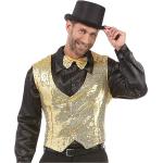 Goldene Buttinette Charleston-Kostüme & 20er Jahre Kostüme mit Pailletten für Herren Größe L 