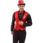 Rote Buttinette Charleston-Kostüme & 20er Jahre Kostüme mit Pailletten für Herren Größe M 