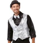 Silberne Buttinette Charleston-Kostüme & 20er Jahre Kostüme mit Pailletten für Herren Größe L 