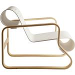 Weiße Moderne Artek Lounge Sessel aus Holz 