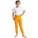 Orange Vegane Bio Nachhaltige Lange Kinderschlafanzüge aus Baumwolle Größe 146 