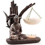 Braune Asiatische Pajoma Duftlampen mit Buddha-Motiv aus Kunststein 