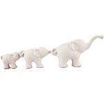Reduzierte Cremefarbene 15 cm Pajoma Elefanten Figuren aus Porzellan 