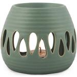Grüne 9 cm Pajoma Runde Duftlampen aus Keramik 