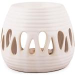 Weiße 9 cm Pajoma Runde Duftlampen aus Keramik 