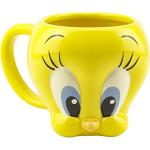 Reduzierte Gelbe Paladone Looney Tunes Kaffeetassen mit Vogel-Motiv mikrowellengeeignet 