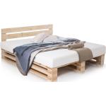 Möbel-Eins Holzbetten aus Fichte 160x200 