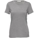 Silberne Kurzärmelige Kurzarm-Unterhemden für Damen Größe L 