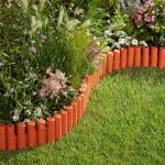 Runde Gartenpalisaden aus Terrakotta 