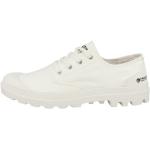 Reduzierte Weiße Casual Palladium Pampa Bio Low Sneaker aus Textil für Herren Größe 47 mit Absatzhöhe 3cm bis 5cm 