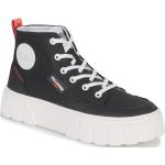 Schwarze Palladium Bio High Top Sneaker & Sneaker Boots aus Textil für Damen Größe 37 mit Absatzhöhe 5cm bis 7cm 