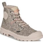 Beige Palladium Pampa Hi High Top Sneaker & Sneaker Boots aus Textil für Damen Größe 39 mit Absatzhöhe bis 3cm 