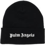 Reduzierte Schwarze Bestickte Palm Angels Strickmützen aus Wolle für Damen Einheitsgröße für den für den Winter 