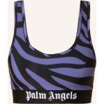Reduzierte Schwarze Animal-Print Palm Angels Crop-Tops & Bauchfreie Tops aus Polyamid Cropped für Damen Größe XS 