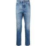 Blaue Bestickte Palm Angels Jeans mit Stickerei mit Galonstreifen mit Reißverschluss für Herren Weite 30, Länge 28 