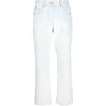 Reduzierte Blaue Bestickte Palm Angels Jeans mit Stickerei mit Reißverschluss aus Leder für Damen Größe XXL 