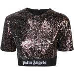 Reduzierte Braune Palm Angels T-Shirts mit Reißverschluss aus Polyamid für Damen Größe S 