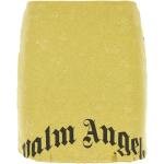 Reduzierte Gelbe Melierte Palm Angels Mini Miniröcke aus Baumwolle für Damen Größe XS für den für den Sommer 