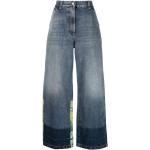 Reduzierte Blaue Palm Angels Wide Leg Jeans & Relaxed Fit Jeans mit Knopf aus Baumwollmischung für Damen Größe M 