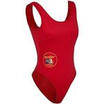 Pamela Anderson Roter Badeanzug Pam und Tommy Kostüm Bikini Baywatch Badeanzüge für Frauen Kostüm, Rot/Ausflug, einfarbig (Getaway Solids), 3X-Large