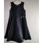 Schwarze Gepunktete Gemusterte Kinderkleider mit Reißverschluss aus Polyester Größe 116 