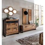 Hellbraune Industrial SIT Möbel Panama Garderoben Sets & Kompaktgarderoben gebeizt aus Akazienholz 