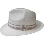 Cremefarbene Panamahüte aus Stroh 57 für Herren Größe XL 