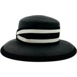 Schwarze Elegante Panamahüte aus Stroh für Herren 
