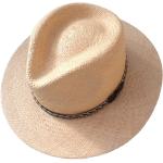 Hellbeige Panamahüte aus Stroh 56 für Herren Größe XL 