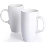 Reduzierte Weiße Moderne Panbado Große Kaffeetassen 550 ml aus Keramik 2-teilig 