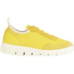 Reduzierte Gelbe Panchic Slip-on Sneaker ohne Verschluss aus Veloursleder für Damen Größe 37 