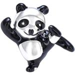 Nickelfreie Silberne Kung Fu Panda Beads mit Pandamotiv aus Silber für Damen zum Muttertag 