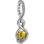 Silberne PANDORA Rose Infinity Ketten & Unendlich Ketten aus Kristall mit Echte Perle 