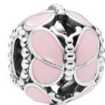 Pandora Charm "Pink Butterflies" 797855EN160, 925 Sterling Silber, rosa