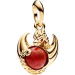 Silberne PANDORA Game of Thrones Charms vergoldet aus Kristall 14 Karat mit Opal für Damen 