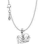Silberne Motiv Elegante PANDORA Silberketten mit Namen mit Katzenmotiv aus Silber für Damen zum Valentinstag 