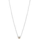 Pandora Halskette - Gewölbtes goldenes Herz Halskette - in multi - für Damen