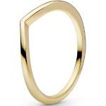 PANDORA Jewelry - Polished Wishbone Ring for Women in PANDORA Shine, Size 9 US / 60 EU