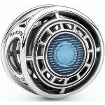 Pandora Marvel The Avengers Iron Man Arc Reactor Charm - 790788C01 - Silber - Emaille - Blau