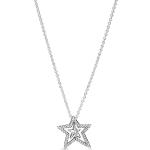 Reduzierte Silberne Sterne PANDORA Moments Damenhalsketten & Damenhalsschmuck aus Silber mit Zirkonia 