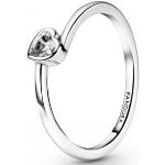Reduzierte PANDORA Ringe mit Herz poliert aus Silber für Damen zum Valentinstag 