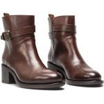 Reduzierte Braune Pantanetti Ankle Boots & Klassische Stiefeletten aus Leder für Damen Größe 36 mit Absatzhöhe über 9cm 
