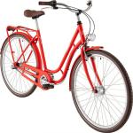 Panther Lavita 28 Zoll Damenfahrrad mit Licht mit Gepäckträger Retro Vintage Tourenrad Cityrad 3 Gänge Fahrrad Damenrad StVZO, Farbe:rot, Rahmengröße:48 cm