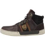 Reduzierte Dunkelbraune Casual Pantofola D´Oro High Top Sneaker & Sneaker Boots aus Veloursleder für Herren mit Absatzhöhe bis 3cm 