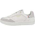 Weiße Pantofola D´Oro Low Sneaker aus Glattleder für Herren Größe 44 