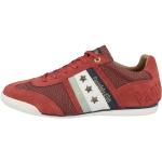 Reduzierte Rote Casual Pantofola D´Oro Low Sneaker aus Veloursleder für Herren Größe 45 mit Absatzhöhe bis 3cm 