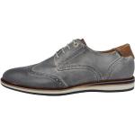 Reduzierte Graue Casual Pantofola D´Oro Runde Low Sneaker mit Schnürsenkel aus Leder für Herren Größe 46 mit Absatzhöhe bis 3cm 