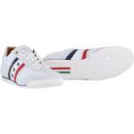 Weiße Pantofola D´Oro Low Sneaker aus Mesh mit herausnehmbarem Fußbett für Herren Größe 44 